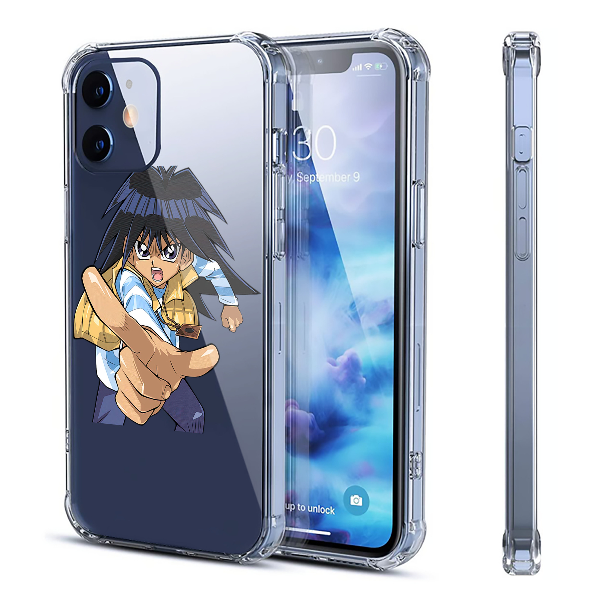 （画像用） 遊☆戯☆王 Yu-Gi-Oh! 【iPhone 12シリーズ対応】透明スマホケース（クリアソフトケース）